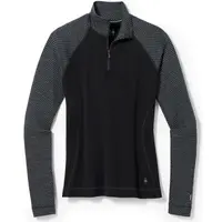 Smartwool W CLASSIC THERMAL MERINO BL PTTRN 1/4 ZB Dámské triko, černá, velikost