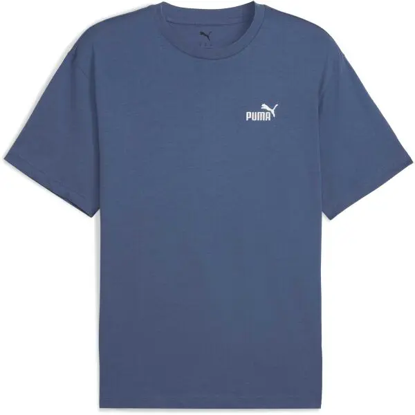 Puma ESSENTIALS RELAXED SMALL NO 1 LOGO TEE Pánské triko, modrá, velikost