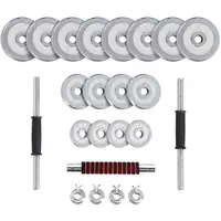 HMS STC30 Činkový set v kufru, stříbrná, velikost 30 KG