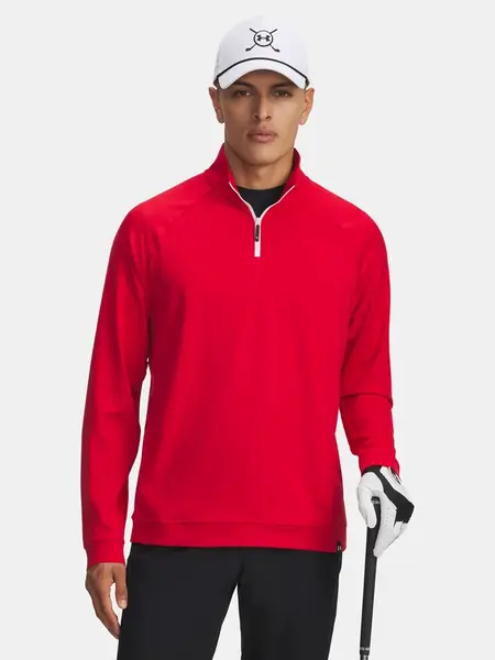 Men's sweatshirt Under Armour UA Midlayer QZ LB-RED - Men's