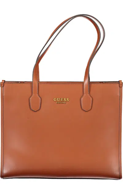 GUESS JEANS WOMEN'S BAG BROWN