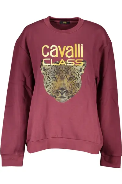 Dámska mikina Cavalli Class fialová