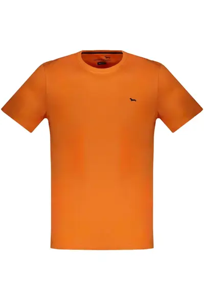 Pánske oranžové tričko s krátkym rukávom