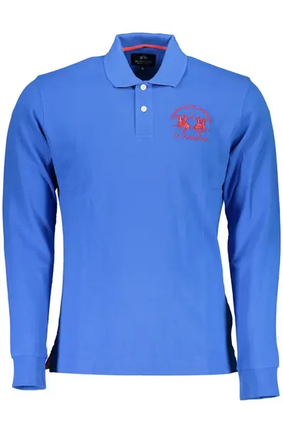 Pánske modré polokošele s dlhým rukávom