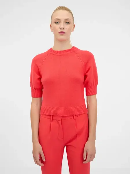 Orsay Red women's sweater with short sleeves - Women's