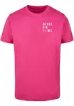 Men's T-shirt Never On Time pink