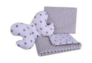 Medi Partners Set of a quilt with a pillow for a stroller