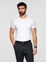 Ombre Men's BASIC classic cotton T-shirt - white