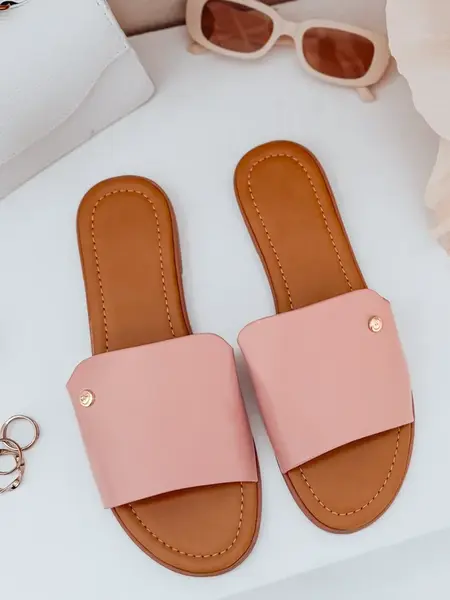 Dámske ružové šľapky CHICBASE