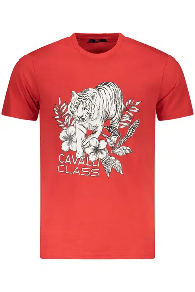 CAVALLI CLASS SHORT SLEEVE T-SHIRT MEN RED