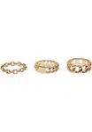 Rings 3-Pack - Gold Colors