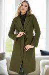 Z6628 DEWBERRY WOMEN'S COAT-KHAKI-1