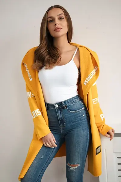 Coatee with subtitles mustard