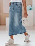 Spódnica jeansowa maxi MAXI LONG niebieska Dstreet