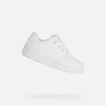 White Girls Geox Washiba Sneakers - Girls