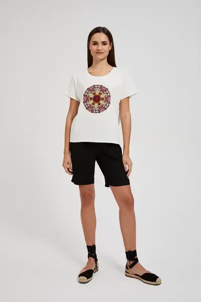 Dámské tričko s potiskem MOODO - bílá