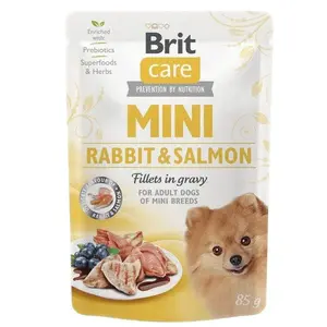 Brit Care Dog Mini Rabbit&Salmon Fillets in gravy 85 g