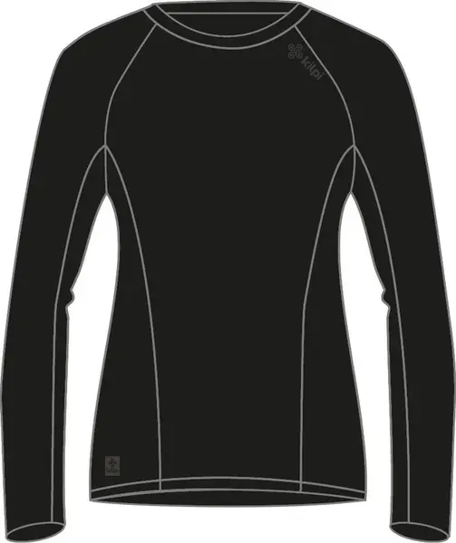 Women's functional long-sleeved T-shirt Kilpi SPOLETO-W Black