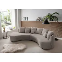 Livetastic SEDACÍ SOUPRAVA, textil, šedavě hnědá