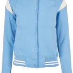 Women's inset College Sweat Jacket clearwater/whitesand
