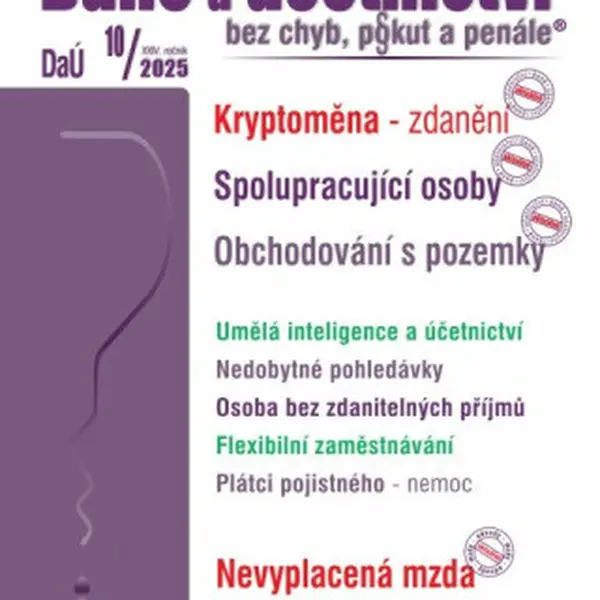 Daně a účetnictví bez chyb, pokut a penále 10/2025