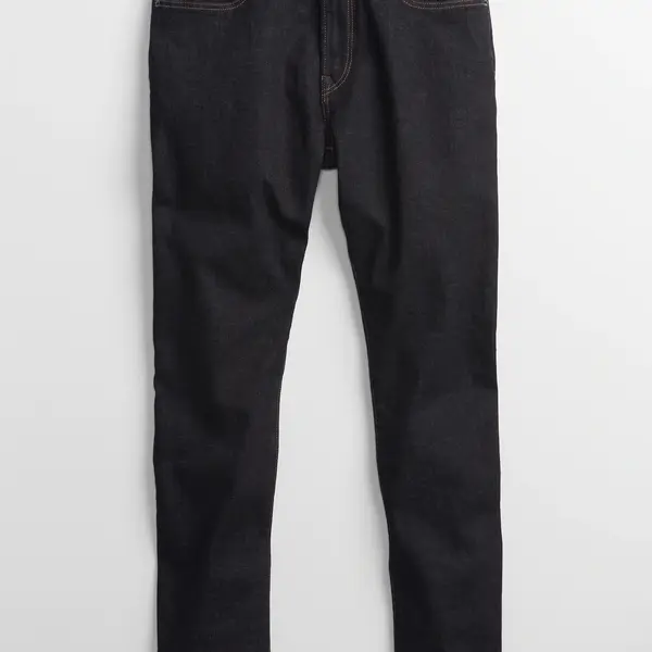 GAP Džíny straight taper saratoga rinse - Pánské