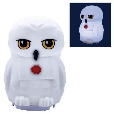 Designové noční světlo LED 3D Sova Hedvika 20 cm