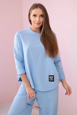 Włoski Bavlněná mikina kalhoty set mincovna