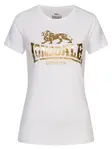 LONSDALE Tričko 'Bantry'  zlatá / biela