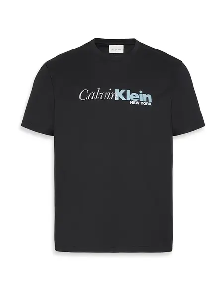 Calvin Klein Tričko  pastelovo zelená / čierna / biela