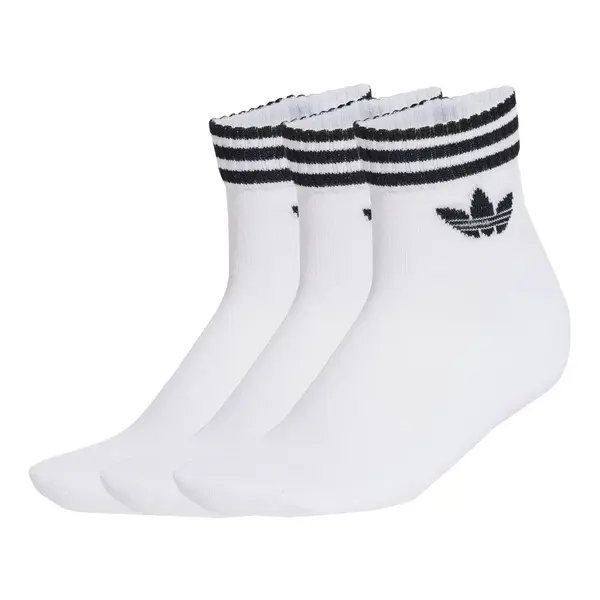 ADIDAS ORIGINALS Ponožky '3-Stripes Ankle 3 Pairs'  čierna / biela