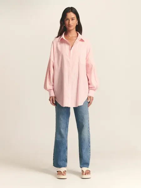 St MRLO Blúzka 'Requisite'  ružová / biela