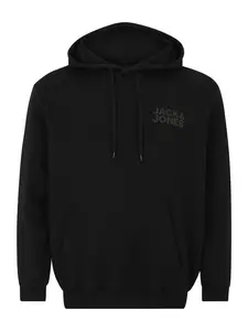 Jack & Jones Plus Sveter 'JJECorp'  sivá / čierna