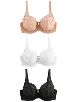 Next Podprsenka  telová / čierna / biela