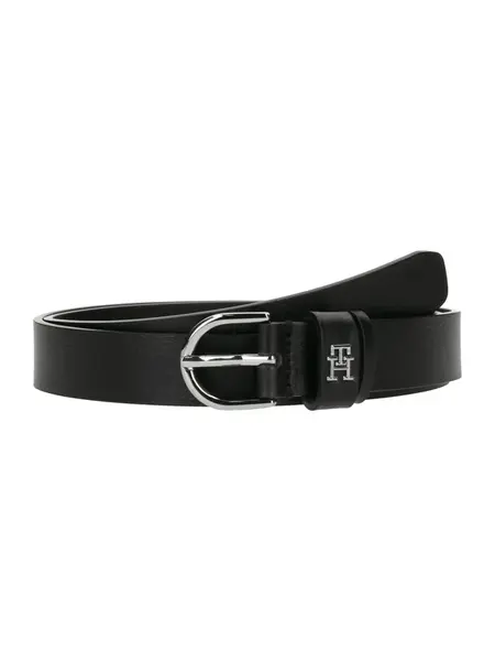 TOMMY HILFIGER Opasky 'Essential Effortless'  čierna / strieborná