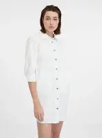 Orsay Bílé dámské džínové košilové šaty - Dámské