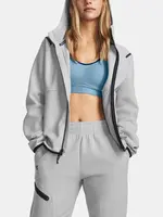 Under Armour Mikina Unstoppable Flc FZ-GRY - Dámské