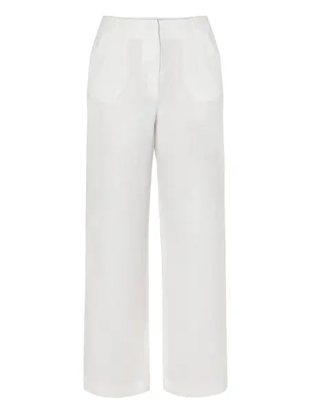 TATUUM Nohavice  šedobiela