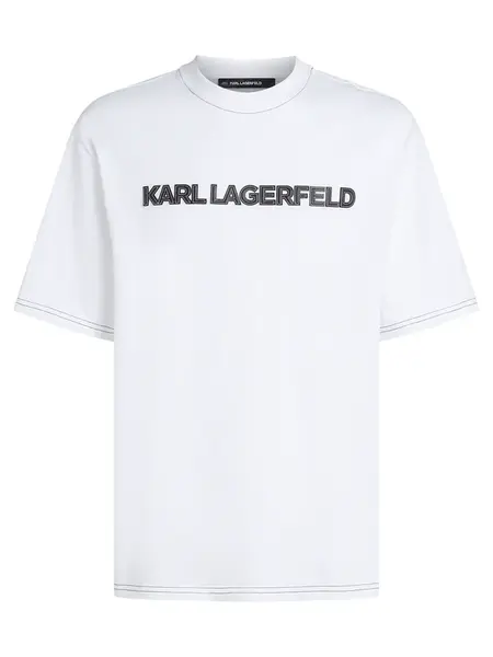 Karl Lagerfeld Tričko  čierna / biela