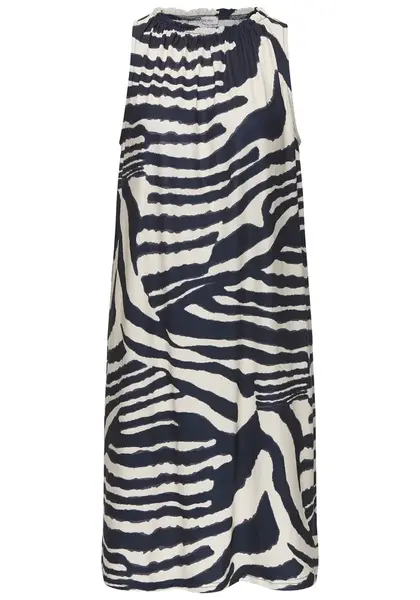 LASCANA Letné šaty  svetlobéžová / námornícka modrá