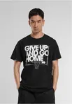 Černé tričko Give Up and Go Home
