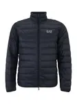 EA7 Emporio Armani Zimná bunda  námornícka modrá / svetlosivá