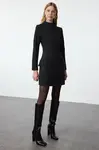 Trendyol Black A-Line Pocket Detailed Mini Woven Dress