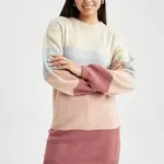 DEFACTO Regular Fit Crew Neck Sweater Tunic