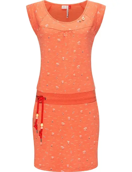 Ragwear Letné šaty 'Penelope'  tmavomodrá / oranžová / biela