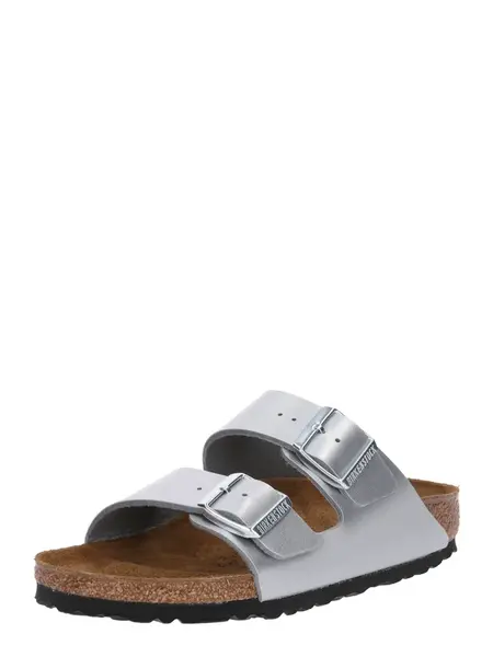 BIRKENSTOCK Šľapky 'Arizona'  strieborná