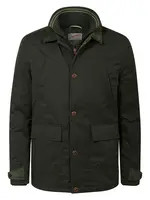 Petrol Industries Zimná bunda  tmavozelená / čierna