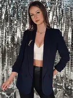 Marynarka damska one size MARANTTA granatowa Dstreet