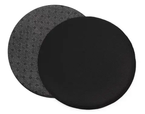 Podsedák na stoličky antracitový 38 cm, imitácia kože%