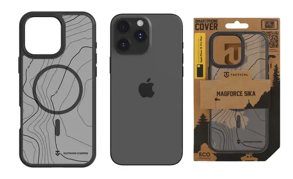 Zadní kryt Tactical MagForce Hyperstealth Sika pro Apple iPhone 16 Pro Max, asphalt